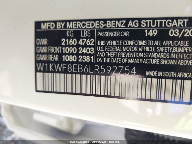 W1KWF8EB6LR592754 Mercedes-Benz C 300 4matic
