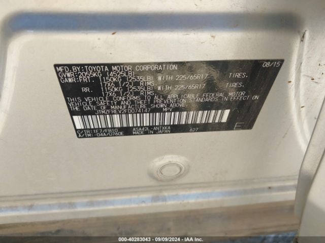 JTMZFREV2FD074147 Toyota RAV4 LE