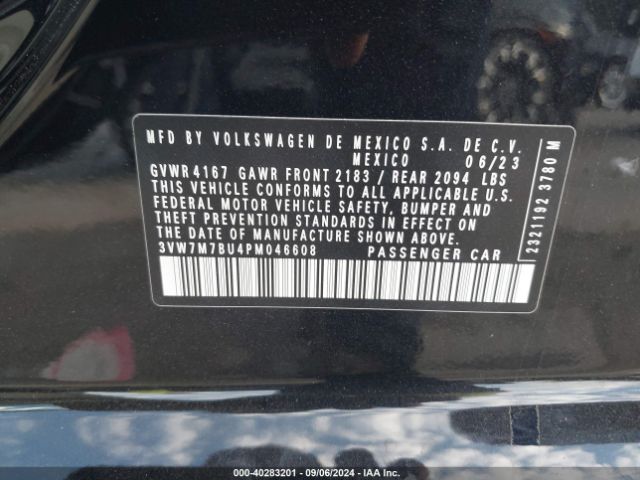 3VW7M7BU4PM046608 Volkswagen Jetta 1.5t Se