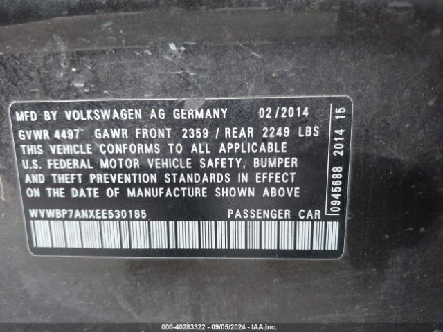 WVWBP7ANXEE530185 Volkswagen Cc 2.0t Sport