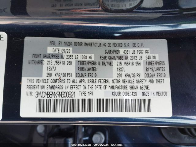 3MVDMBBMXRM600521 Mazda Cx-30 2.5 S Select Sport