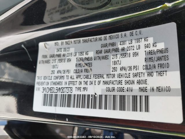 3MVDMBDL5MM307378 Mazda Cx-30 Premium