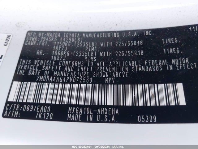 Toyota Corolla Cross Xle 2023 7MUDAAAG4PV072560 Image 9