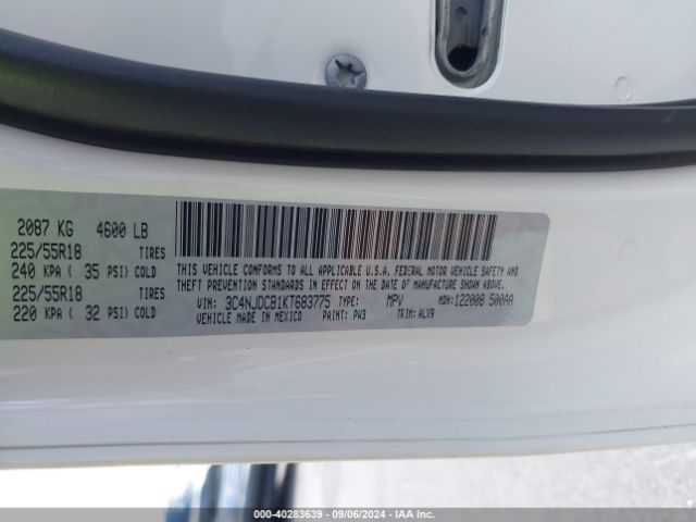 3C4NJDCB1KT683775 Jeep Compass Limited 4x4
