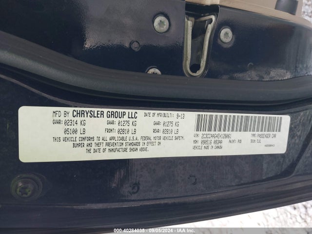 Chrysler 300 2014 2C3CCAAG4EH128061 Image 9