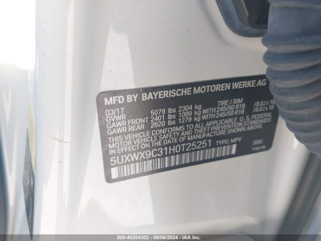 5UXWX9C31H0T25251 BMW X3 Xdrive28i