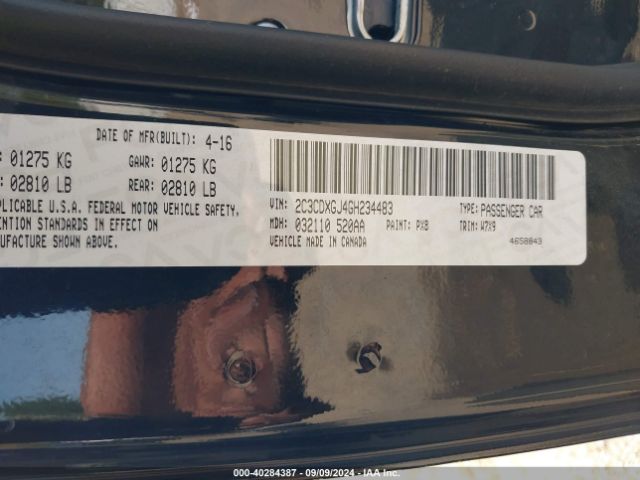 2C3CDXGJ4GH234483 Dodge Charger R/t Scat Pack