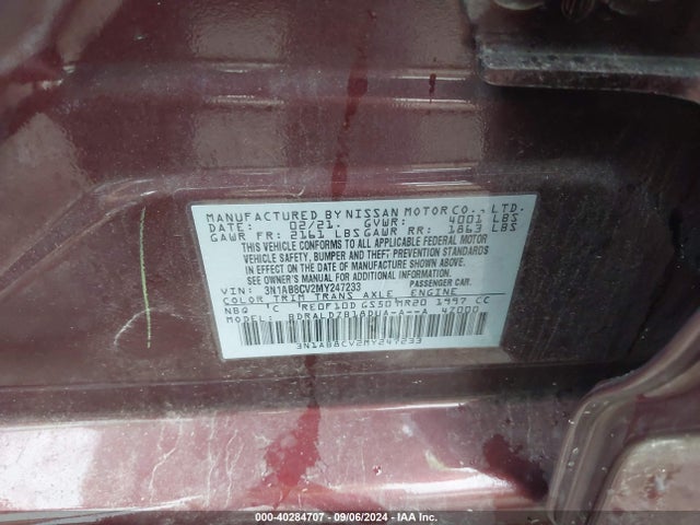 Nissan Sentra Sv Xtronic Cvt 2021 3N1AB8CV2MY247233 Image 9