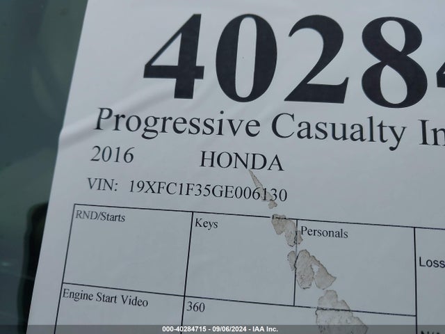 Honda Civic Ex-t 2016 19XFC1F35GE006130 Image 18