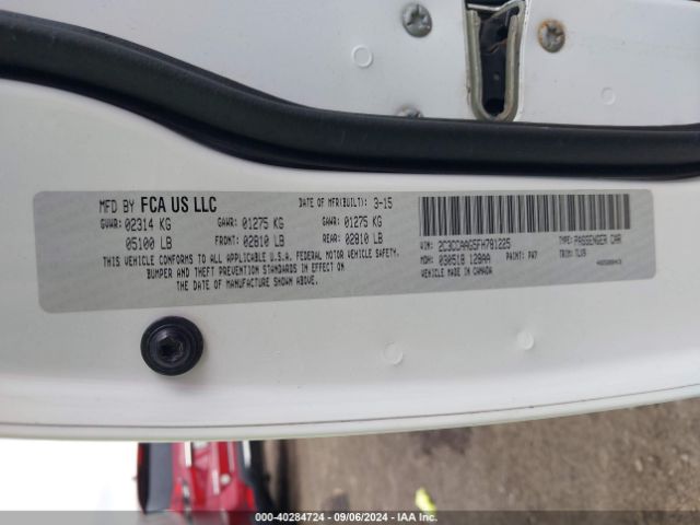 2C3CCAAG5FH781225 Chrysler 300 Limited