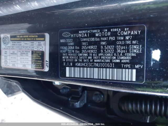 KMUHCESC7NU101631 Genesis Gv80 3.5t Awd