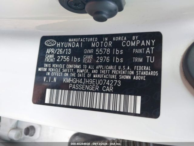 KMHGH4JH9EU074273 Hyundai Equus Signature