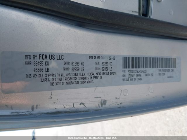 2C3CDXKT6LH124229 Dodge Charger Police Awd