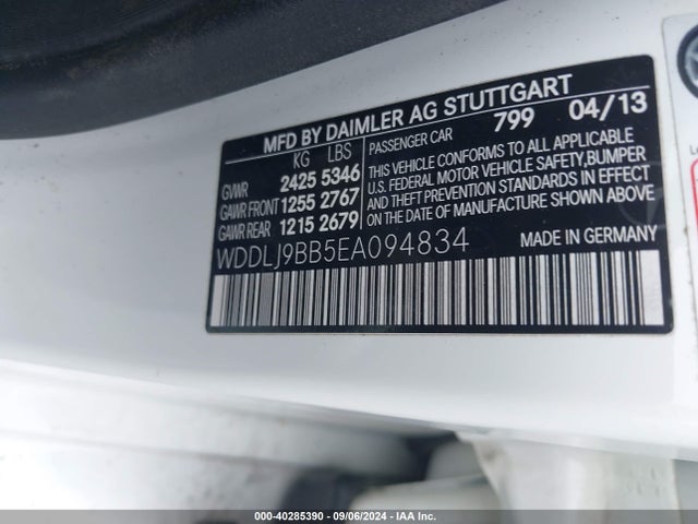 WDDLJ9BB5EA094834 Mercedes-Benz Cls 550 4matic