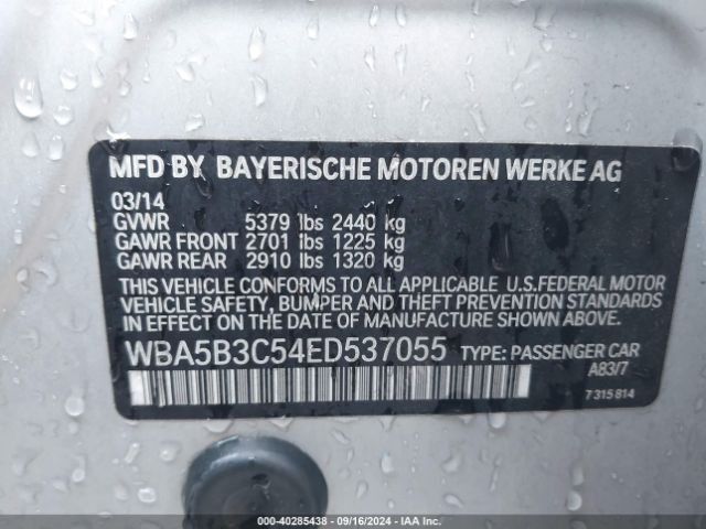 WBA5B3C54ED537055 BMW 535i Xdrive