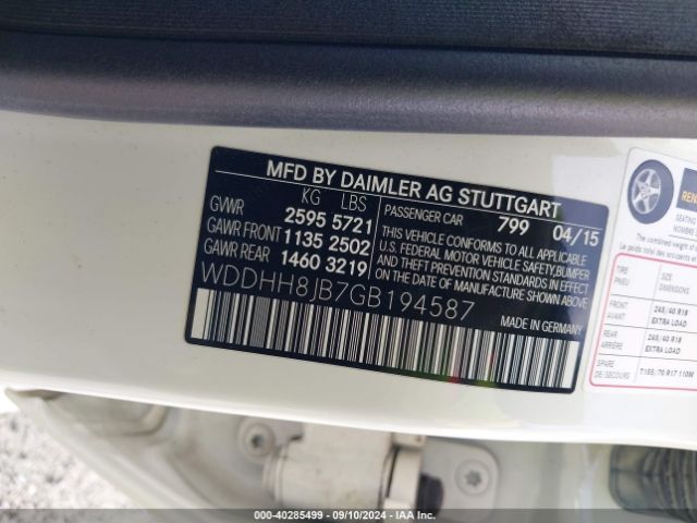 WDDHH8JB7GB194587 Mercedes-Benz E 350 4matic