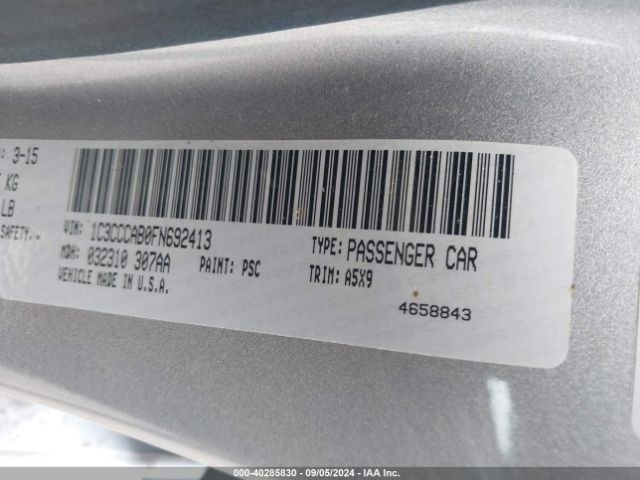 1C3CCCAB0FN692413 Chrysler 200 Limited