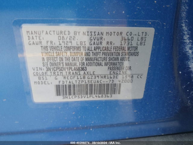 Nissan Kicks Sr Xtronic Cvt 2023 3N1CP5DV1PL468363 Image 9