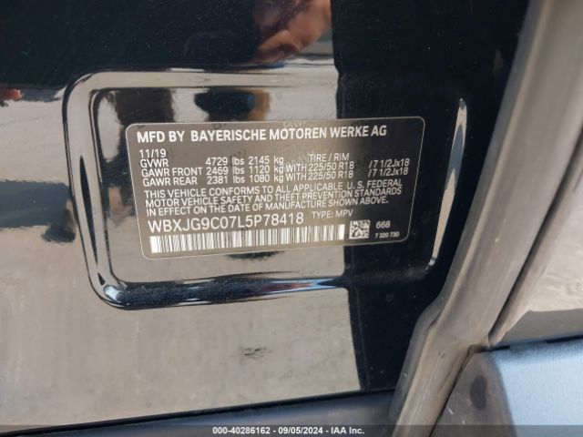 WBXJG9C07L5P78418 BMW X1 Xdrive28i