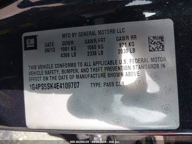 1G4PS5SK4E4109707 Buick Verano Leather Group