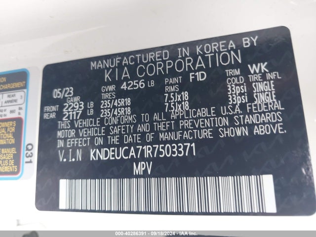 KIA Seltos X-line 2024 KNDEUCA71R7503371 Image 9