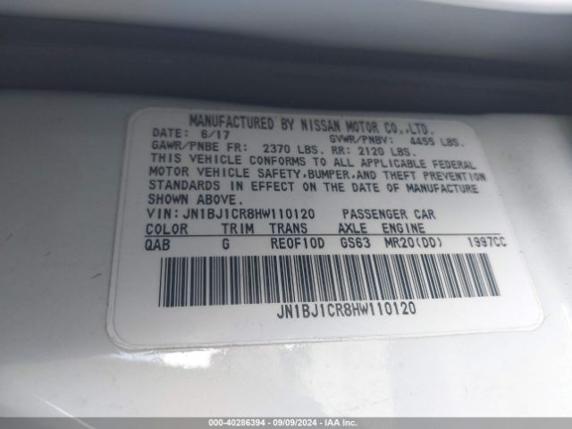 JN1BJ1CR8HW110120 Nissan Rogue Sport S