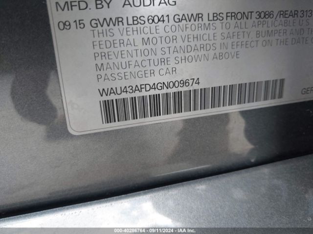 WAU43AFD4GN009674 Audi A8 L 4.0t Sport