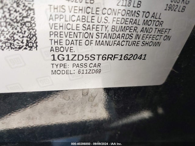 Chevrolet Malibu 2024 1G1ZD5ST6RF162041 Image 22
