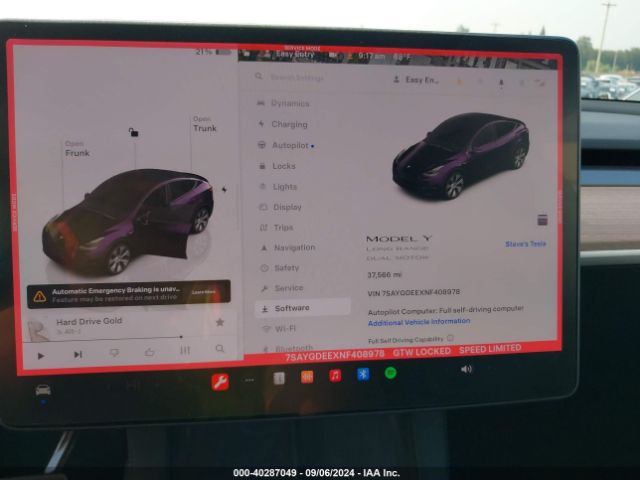 7SAYGDEEXNF408978 Tesla Model Y Long Range Dual Motor All-wheel Drive
