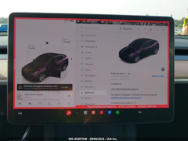7SAYGDEEXNF408978 Tesla Model Y Long Range Dual Motor All-wheel Drive