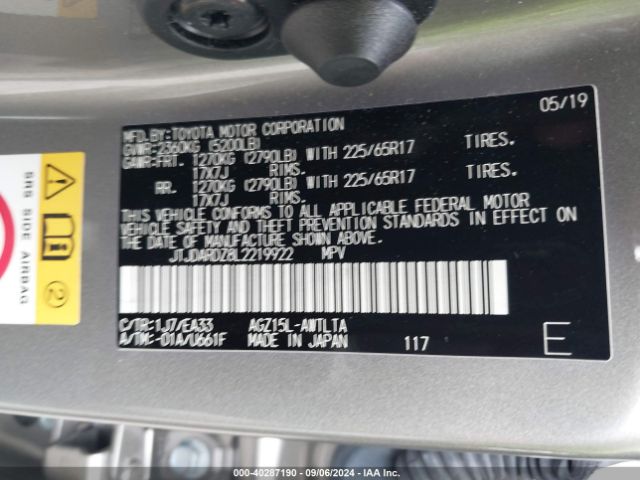 JTJDARDZ8L2219922 Lexus NX 300
