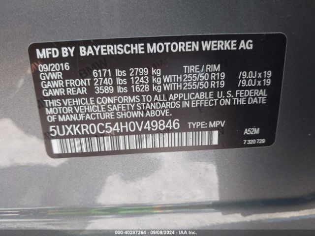 5UXKR0C54H0V49846 BMW X5 Xdrive35i