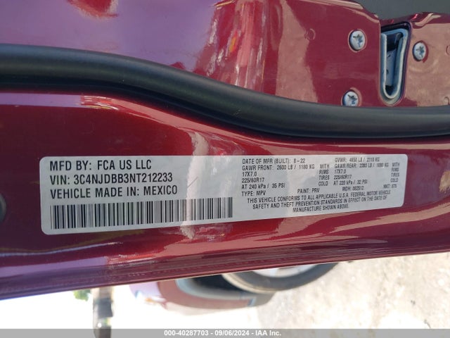 Jeep Compass Latitude 4x4 2022 3C4NJDBB3NT212233 Image 9