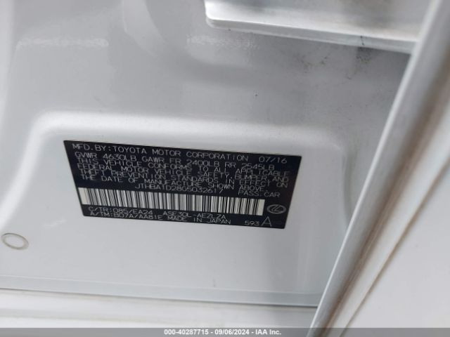 JTHBA1D28G5032617 Lexus IS 200T