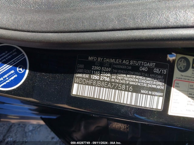 WDDHF8JB8EA775816 Mercedes-Benz E 350 4matic/e 350 Sport
