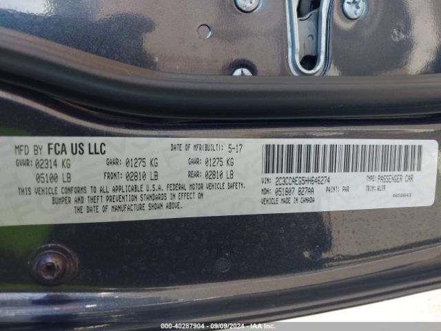 2C3CCAEG5HH646274 Chrysler 300C