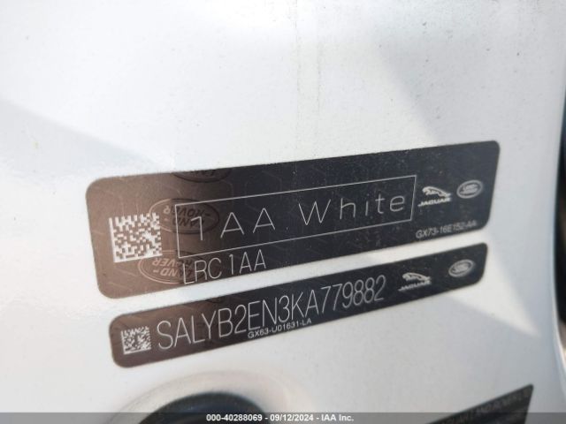 SALYB2EN3KA779882 Land Rover Range Rover Velar D180 S