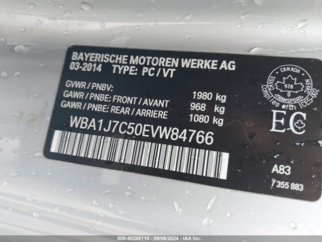 WBA1J7C50EVW84766 BMW M235