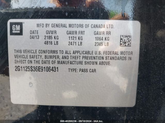 2G1125S36E9106431 Chevrolet Impala 2lt
