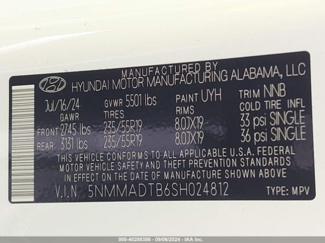 5NMMADTB6SH024812 Genesis Gv70 2.5t Awd