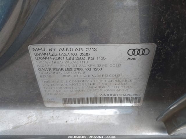 2013 AUDI ALLROAD WA1UFAFL2DA203067 Photo 8