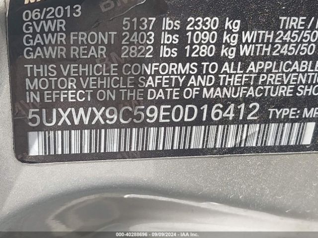 5UXWX9C59E0D16412 BMW X3 Xdrive28i