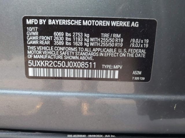 5UXKR2C50J0X08511 BMW X5 Sdrive35i