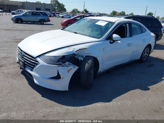 Hyundai Sonata Blue 2021 KMHL24JJ5MA021928 Image 2
