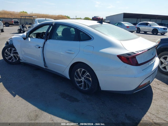 Hyundai Sonata Blue 2021 KMHL24JJ5MA021928 Image 3