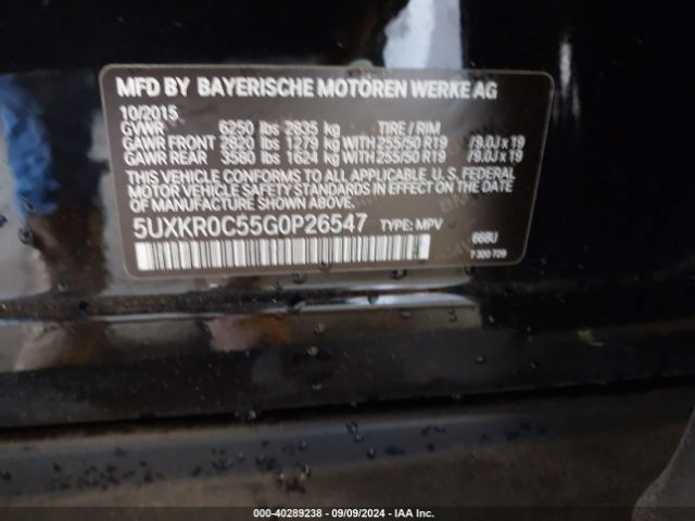 5UXKR0C55G0P26547 BMW X5 Xdrive35i