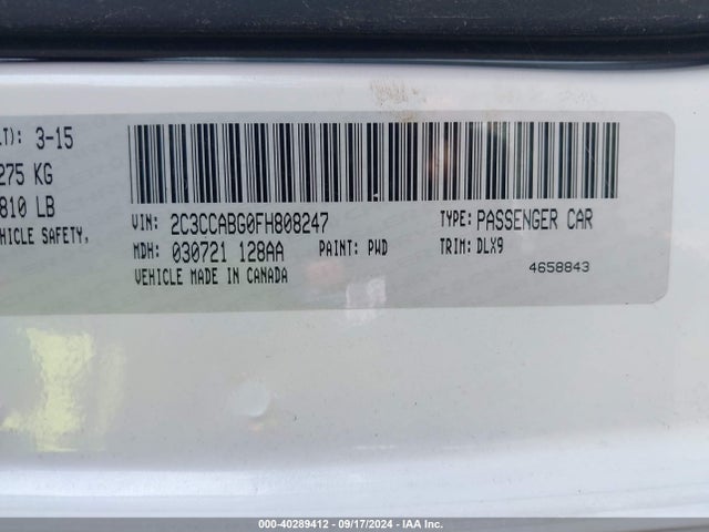 2C3CCABG0FH808247 Chrysler 300 300s
