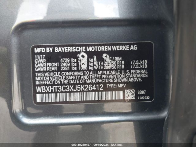 WBXHT3C3XJ5K26412 BMW X1 Xdrive28i