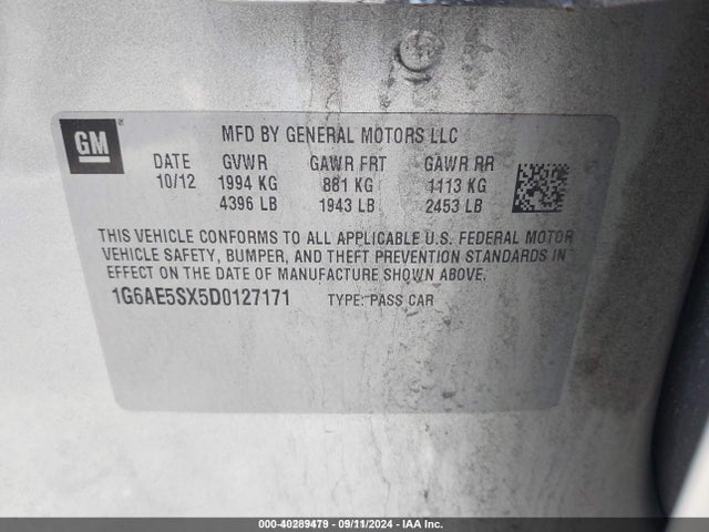 2013 CADILLAC ATS 1G6AE5SX5D0127171 Photo 8
