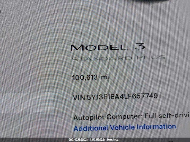 2020 TESLA MODEL 3 5YJ3E1EA4LF657749 Photo 6